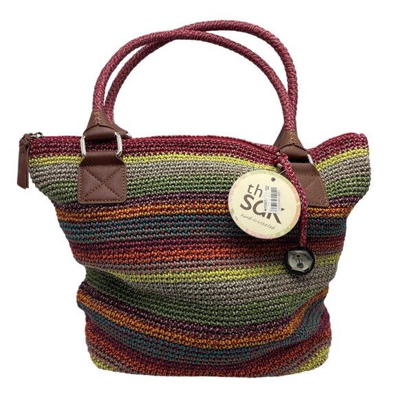 The Sak Gypsy Cambria Crochet Shoulder Bag With Brown Accents & Zipper Closure - Picture 3 of 16